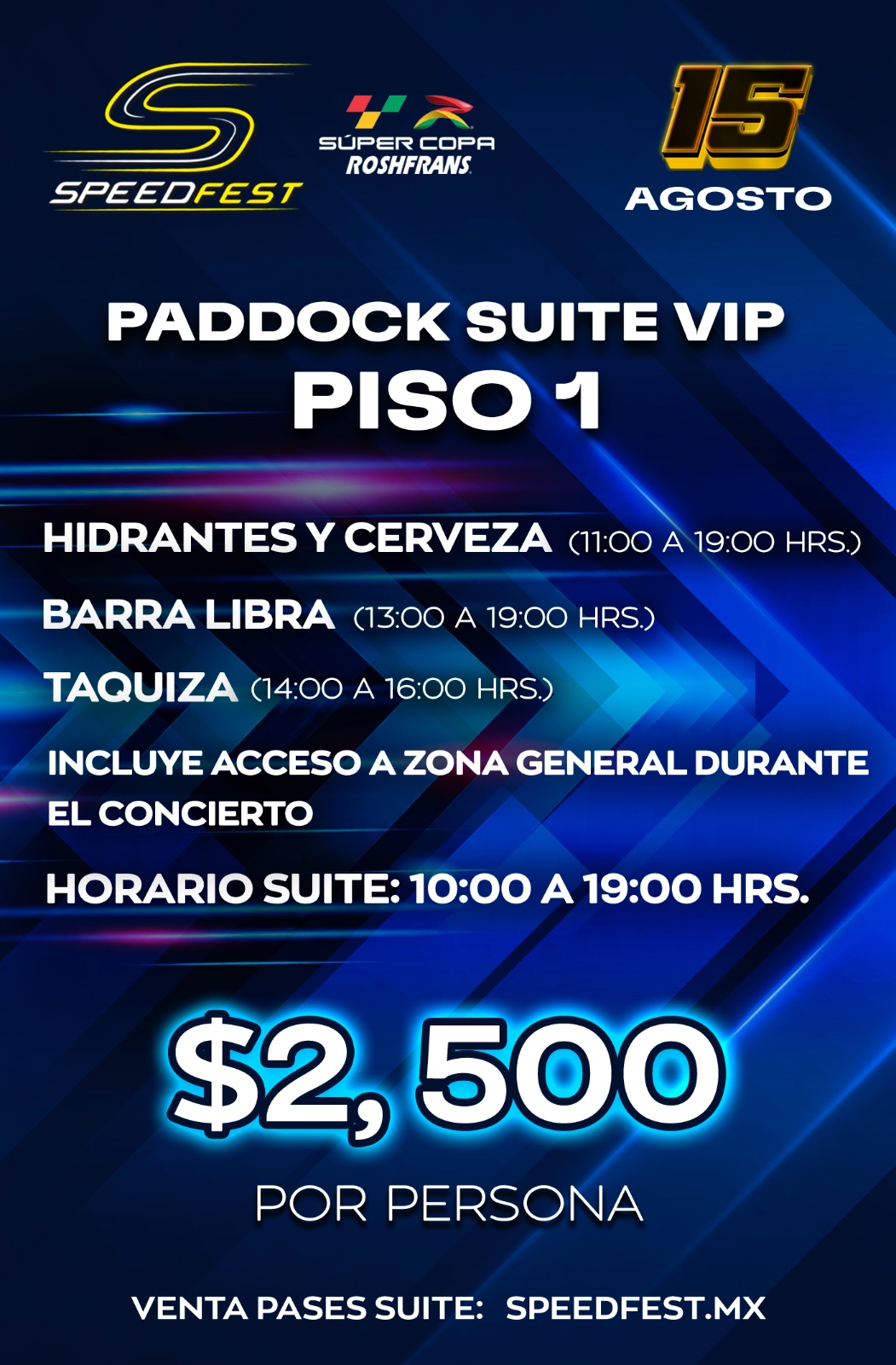 PADDOCK SUITE VIP PISO 1