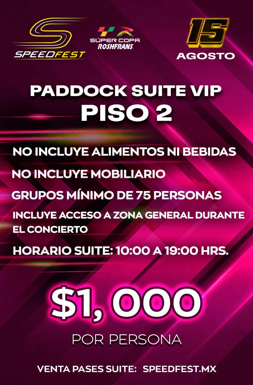 PADDOCK SUITE VIP PISO 2